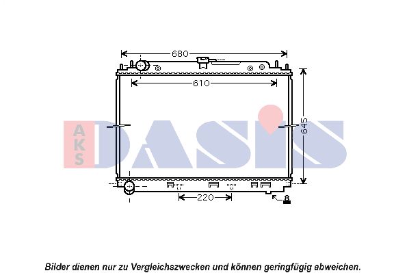 AKS DASIS Radiators, Motora dzesēšanas sistēma 070138N